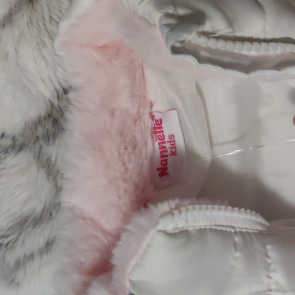 Nanette Kids, NWT, White/Silver/Pink Vest, 4T - Picture 4 of 4